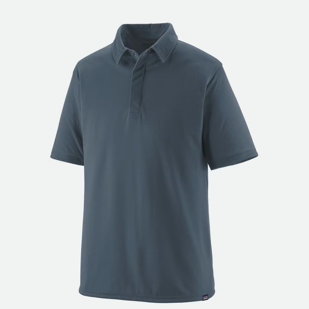 Patagonia Capilene Cool Trail Polo Shirt Men’s M Plume Grey Hiking Travel - Picture 3 of 10